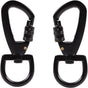 Black Strong Key Chain Buckle Locking Small Carabiners for Camping Fishing Daily Use (Black-2pcs)
Durable Buckle