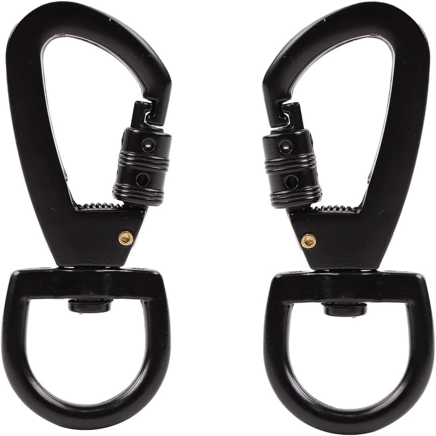 Black Strong Key Chain Buckle Locking Small Carabiners for Camping Fishing Daily Use (Black-2pcs)
Durable Buckle