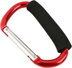 Carabiner Hook with Sponge for Sports Outdoors, D-Shape Large Aluminum Carabiner Clip Outdoors Recreation Climbing Carabiners