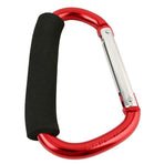 Carabiner Hook with Sponge for Sports Outdoors, D-Shape Large Aluminum Carabiner Clip Outdoors Recreation Climbing Carabiners