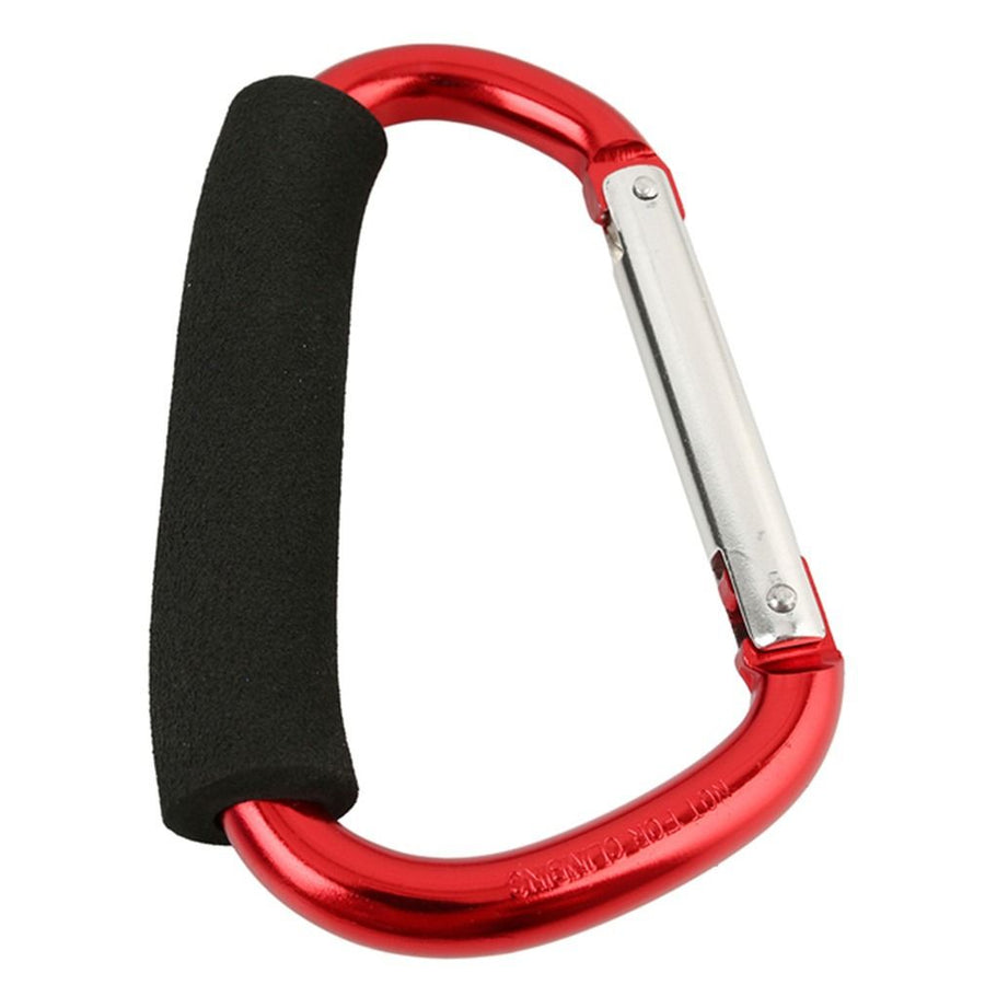 Carabiner Hook with Sponge for Sports Outdoors, D-Shape Large Aluminum Carabiner Clip Outdoors Recreation Climbing Carabiners