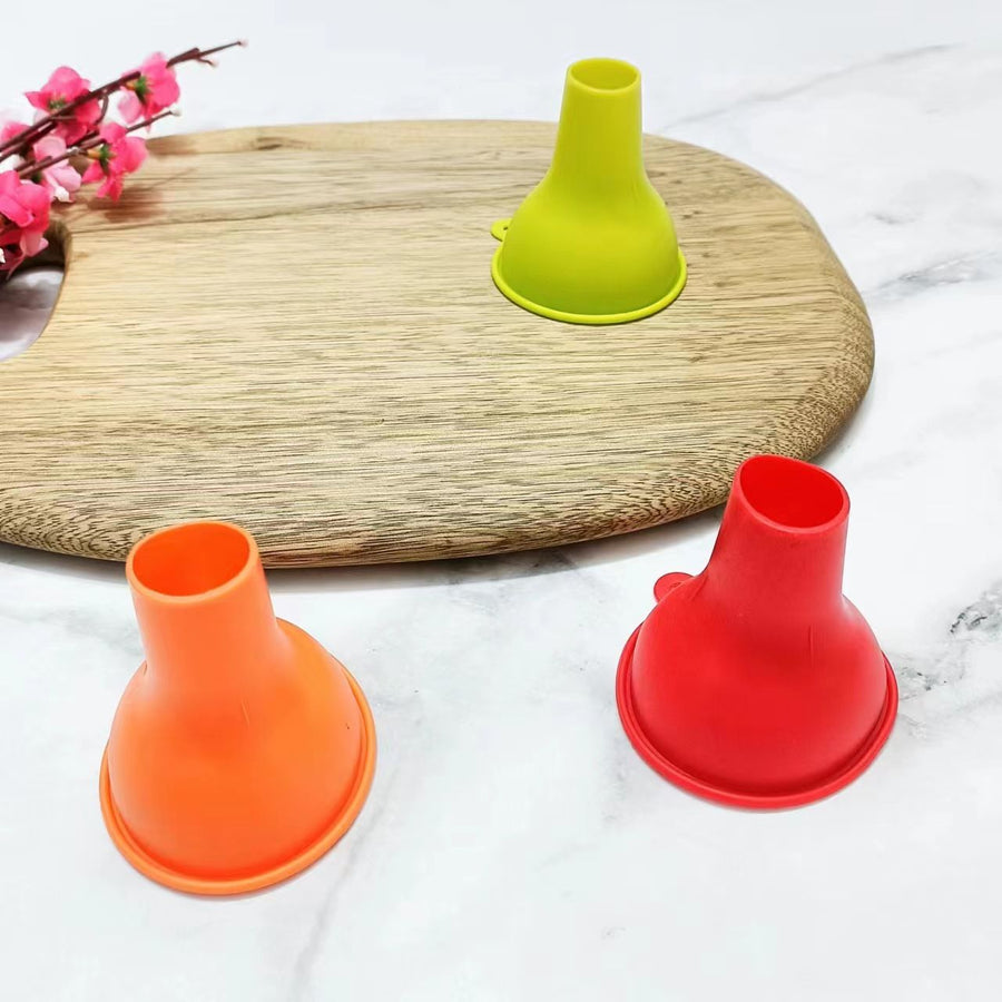 3 Pack Funnel for Squeeze Bottles- Wide Funnel Opening for Squeeze Bottles Like FIFO- for Ice, Dressing, Batter, Thick Sauces