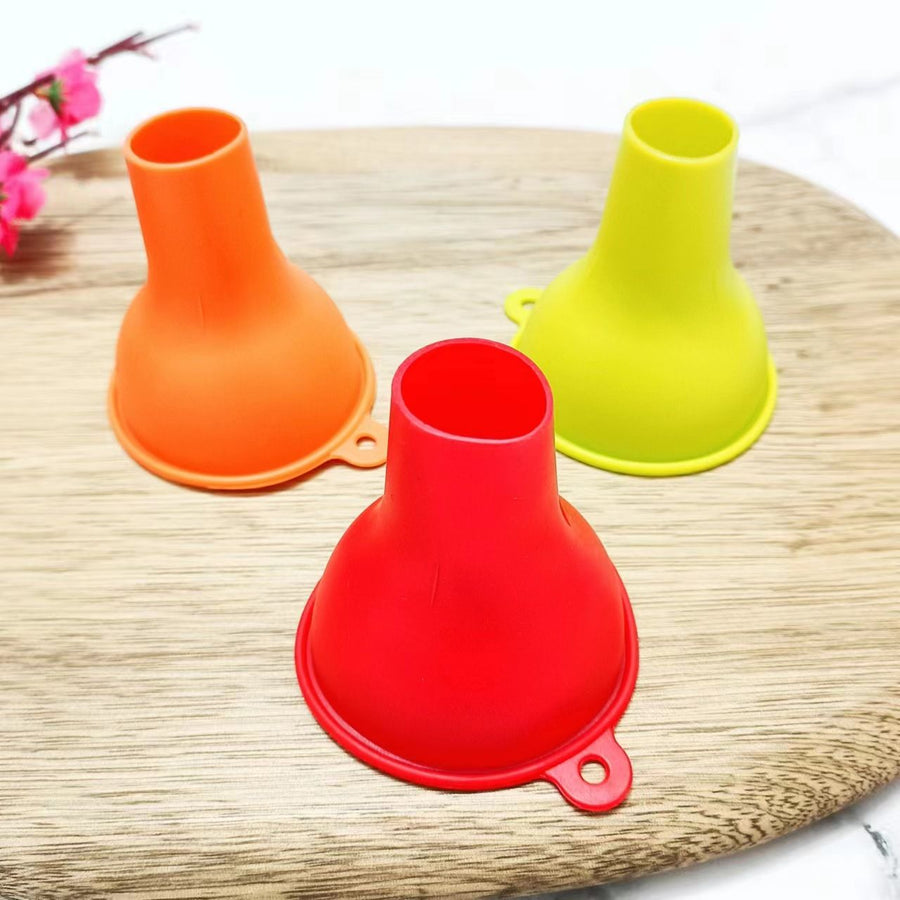 3 Pack Funnel for Squeeze Bottles- Wide Funnel Opening for Squeeze Bottles Like FIFO- for Ice, Dressing, Batter, Thick Sauces