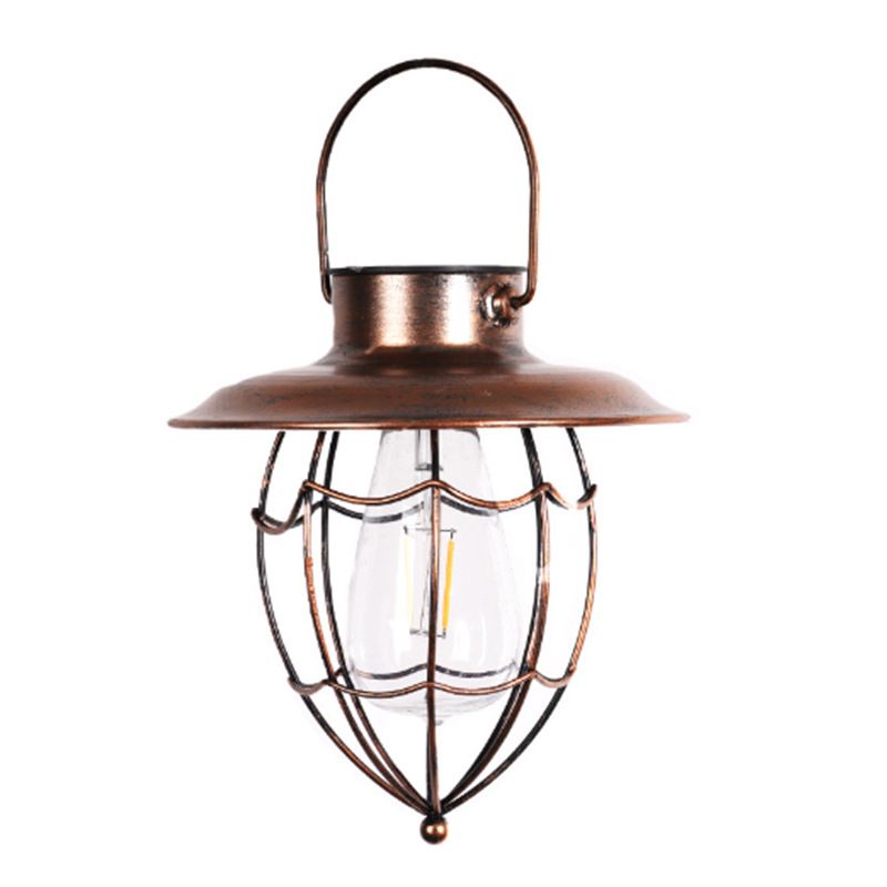 Lawn Lamp Vintage Lantern Hanging Solar Lamp Wall Sconce Vintage Garden Lanterns Bulb Lights Outside Wall Lights Outdoor Solar