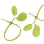 10 pcs Nylon Cable Zip Ties, Leaf Shape Zip Ties, Tensile Strength Cable Ties, Heavy Duty Self-locking Wire Ties For Outdoor