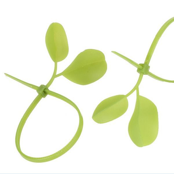 10 pcs Nylon Cable Zip Ties, Leaf Shape Zip Ties, Tensile Strength Cable Ties, Heavy Duty Self-locking Wire Ties For Outdoor