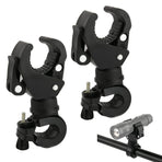 2 Pcs Bike Flashlight Mount Holder Universal Bicycle Flashlight HolderRotation Bike Flashlight Clip Adjustable Clamp Headlight