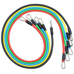 Portable Home Gym Accessories, Resistance Bands Set (11 PCS), Stackable Up to 100 lbs, Exercise with Door Anchor, Handles