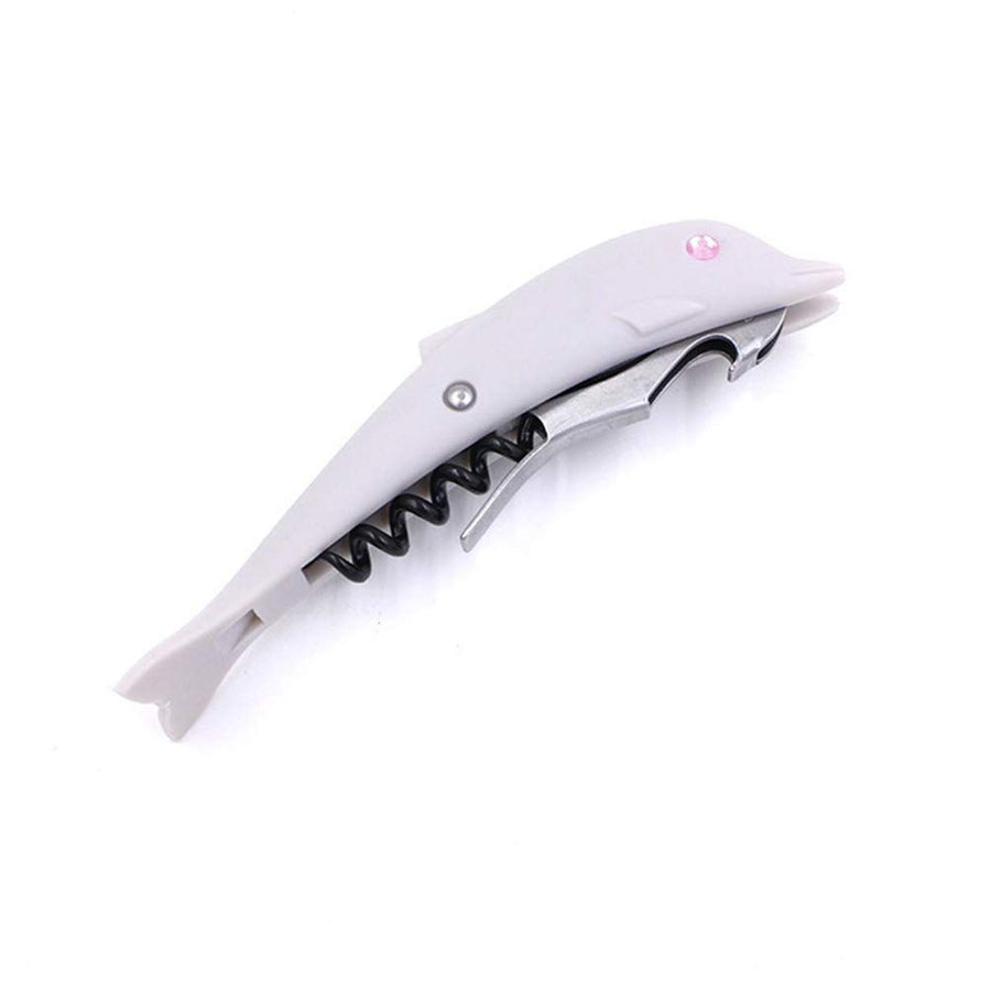 Can Opener Bottles, Beer Bottle Opener Red Wine Bottle Opener Multi-Function Bottle Opener Tool (Dolphin 2pcs)