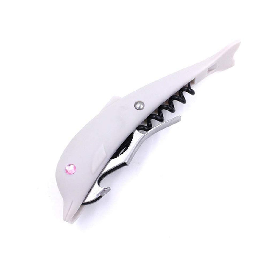 Can Opener Bottles, Beer Bottle Opener Red Wine Bottle Opener Multi-Function Bottle Opener Tool (Dolphin 2pcs)