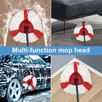Spin Mop Refills, Triangle Spin Mop Head- Microfiber, Deep Cleaning Machine Washable,  Spin Mop Heads Replacements Microfiber