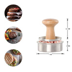 Hamburger Press, Stainless Steel Burger Press Hamburger Maker, Hamburger Patty Maker, Non Stick Hamburger Mold for Easily