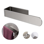 Adhesive Hand Towel Holder Towel Bar for Bathroom Wall Sticky Towel Hanger No Drilling Stainless Steel Towel Ring for Kitchen