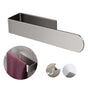 Adhesive Hand Towel Holder Towel Bar for Bathroom Wall Sticky Towel Hanger No Drilling Stainless Steel Towel Ring for Kitchen