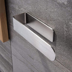 Adhesive Hand Towel Holder Towel Bar for Bathroom Wall Sticky Towel Hanger No Drilling Stainless Steel Towel Ring for Kitchen