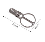Portable Cigar Scissors, Stainless Steel Guillotine DoubleStraight Cut Scissors Suitable for different Sizes of Cigar Accessories
