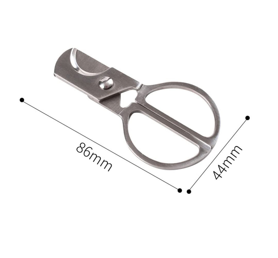 Portable Cigar Scissors, Stainless Steel Guillotine DoubleStraight Cut Scissors Suitable for different Sizes of Cigar Accessories