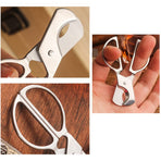 Portable Cigar Scissors, Stainless Steel Guillotine DoubleStraight Cut Scissors Suitable for different Sizes of Cigar Accessories