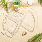 Hamster Sand Bath Box - Transparent Critter's Litter Box Sand Bath Shower Room & Digging Container Heighten Version for Guinea