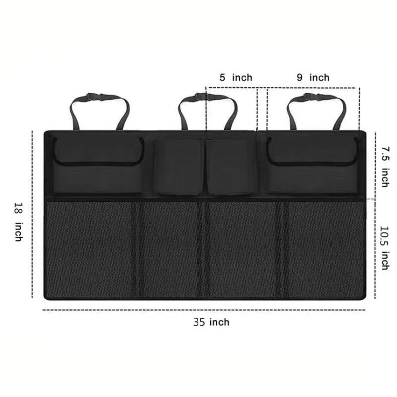 Car Trunk Organizer, Backseat Hanging Organizer with Large Storage Bag Super Capacity -Trunk Organizer