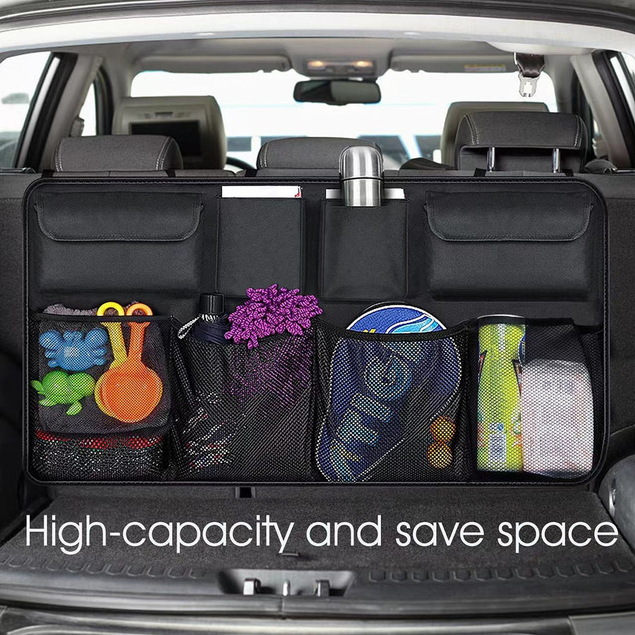 Car Trunk Organizer, Backseat Hanging Organizer with Large Storage Bag Super Capacity -Trunk Organizer