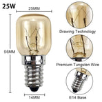 220V E14 300 Degree High Temperature Resistant Microwave Oven Bulb Cooker Lamp High Temperature Lighting Bulb-4pcs