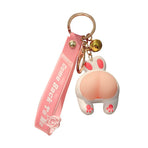 Key Clips for Purses Doodle System Soft Rubber Creative Key Chain School Bag Pendant Couple Small Gift Mini-3pcs
