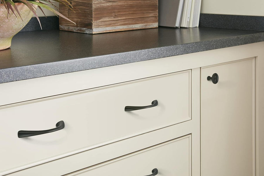 Cabinet Pull | Matte Black |Center to Center | 1 Pack | Drawer Pull | Drawer Handle | Cabinet Hardware
