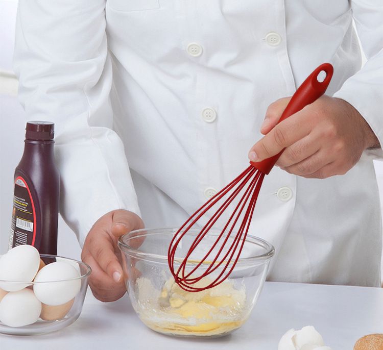 Egg whisk, silicone kitchen mixer, food silicone balloon stirrer, egg whisk, kitchen utensils for mixing, whipping-2pcs