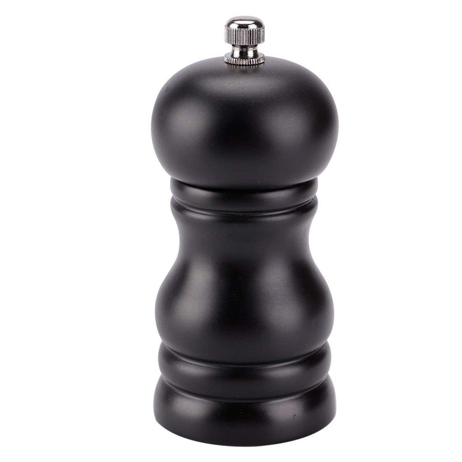 Salt and Grinder 4 Inch Wooden Mills Shakers with Adjustable Coarseness for Seasoning Meal Prep Cooking Dining Black