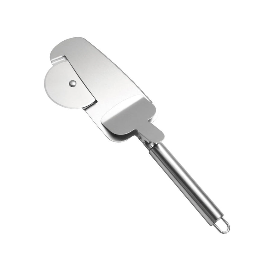 Stainless Steel 3-in-1 Pizza Cutter, Multi-function Cutter, Sandwich Skiving Machine, Rust Resistant, Comfort Handle, Thumb Guard