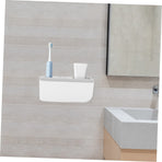 Toothbrush Holder Bathroom Storage Box Toothbrush Holder Shaving Makeup Brush Electric Teeth Brush Toothpaste Holder Organizer