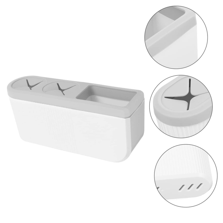 Toothbrush Holder Bathroom Storage Box Toothbrush Holder Shaving Makeup Brush Electric Teeth Brush Toothpaste Holder Organizer