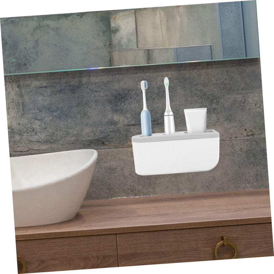 Toothbrush Holder Bathroom Storage Box Toothbrush Holder Shaving Makeup Brush Electric Teeth Brush Toothpaste Holder Organizer