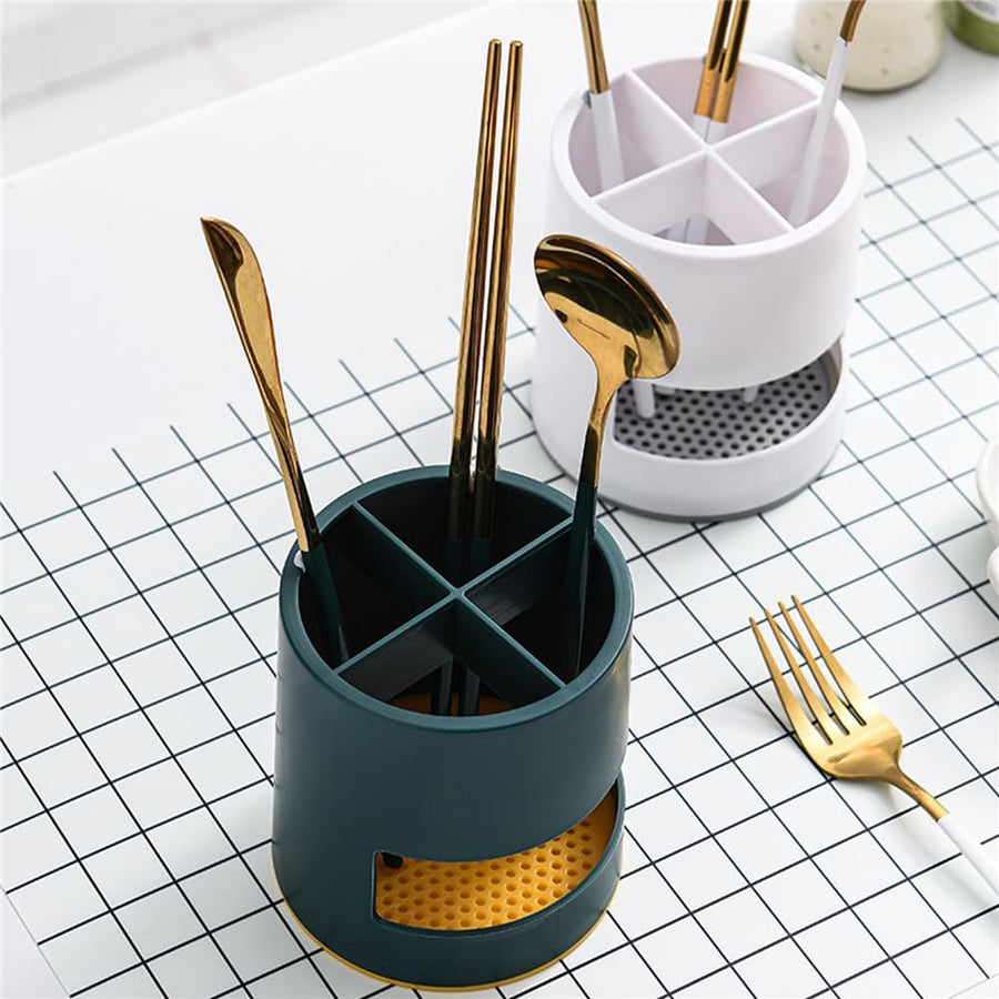 Toothbrush Holder Multifunctional Tough Eco-Friendly Toothpaste Toothbrush Organizer Stand for Bathroom Vanity Countertops (Green)