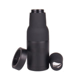 3 in 1 Beer Bottle and Can Cooler, Vacuum Insulated Double Walled Stainless Steel Cooler with Beer Opener (Black)