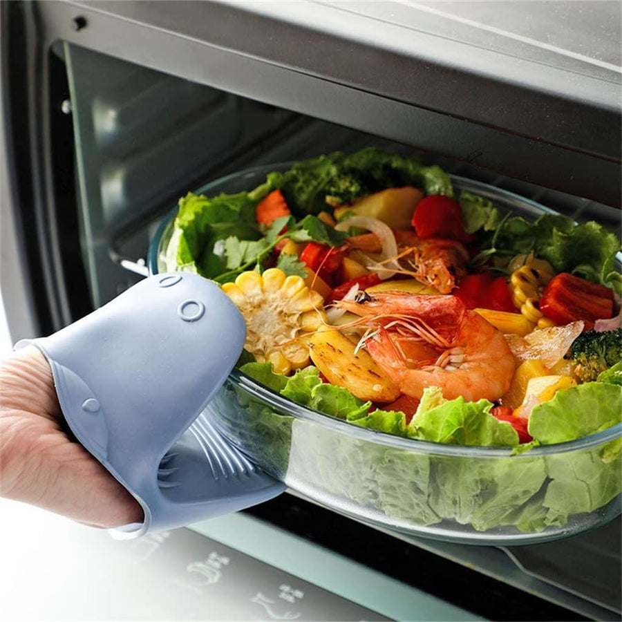 Oven Mitt 1Pc Silicone Kitchen Barbecue Gloves Heat Resistant Pliers Insulation Non Stick Anti-Slip Support Cooking Baking