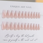 Gradient Long Pure Desire Fairy Wear Manicure White