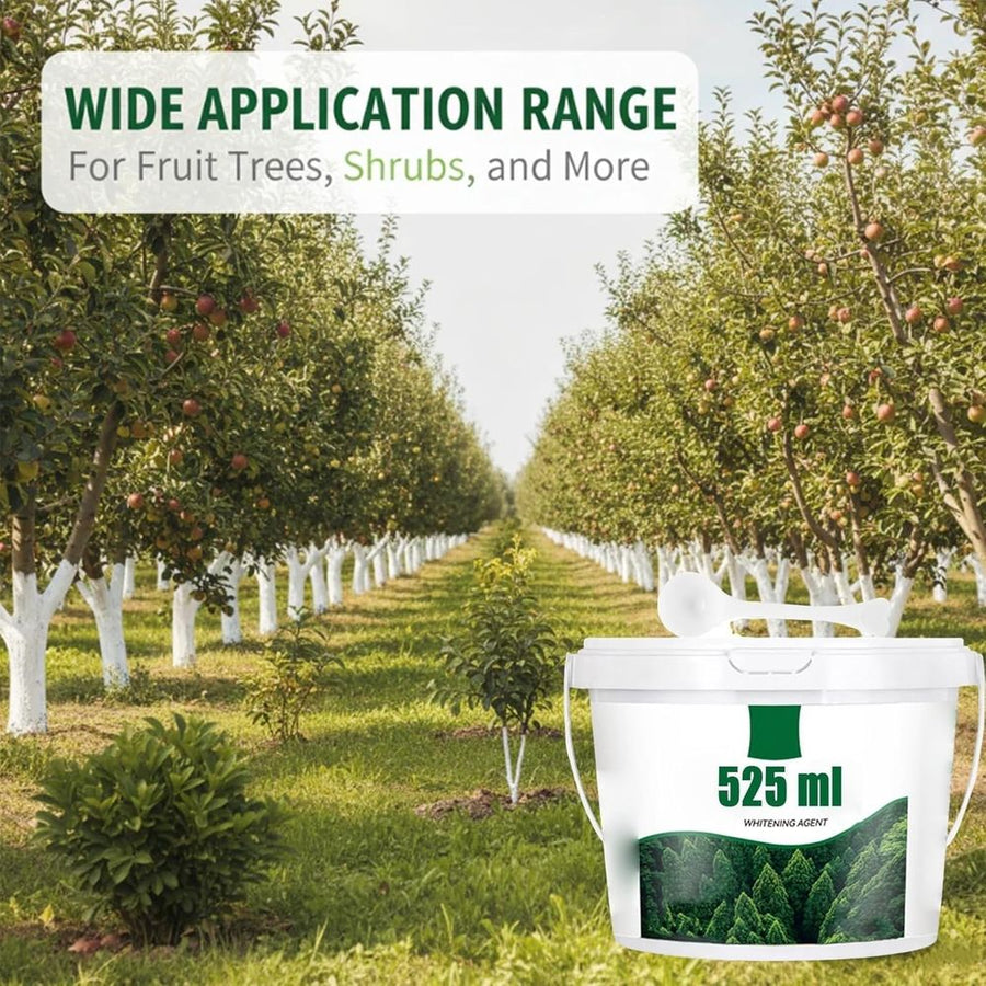 Long-Lasting Tree Whitewash Agent,525g 18.51oz White Whitewash Paint for Wood,White Tree Coating for Winter Cold (1PCS)