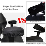 Ergonomic Memory Foam Office Chair Armrest Pads,Comfy Gaming Chair Arm Rest Covers for Elws and Forearms Pressure Relief(Set of 2),Stretch Fit,Black