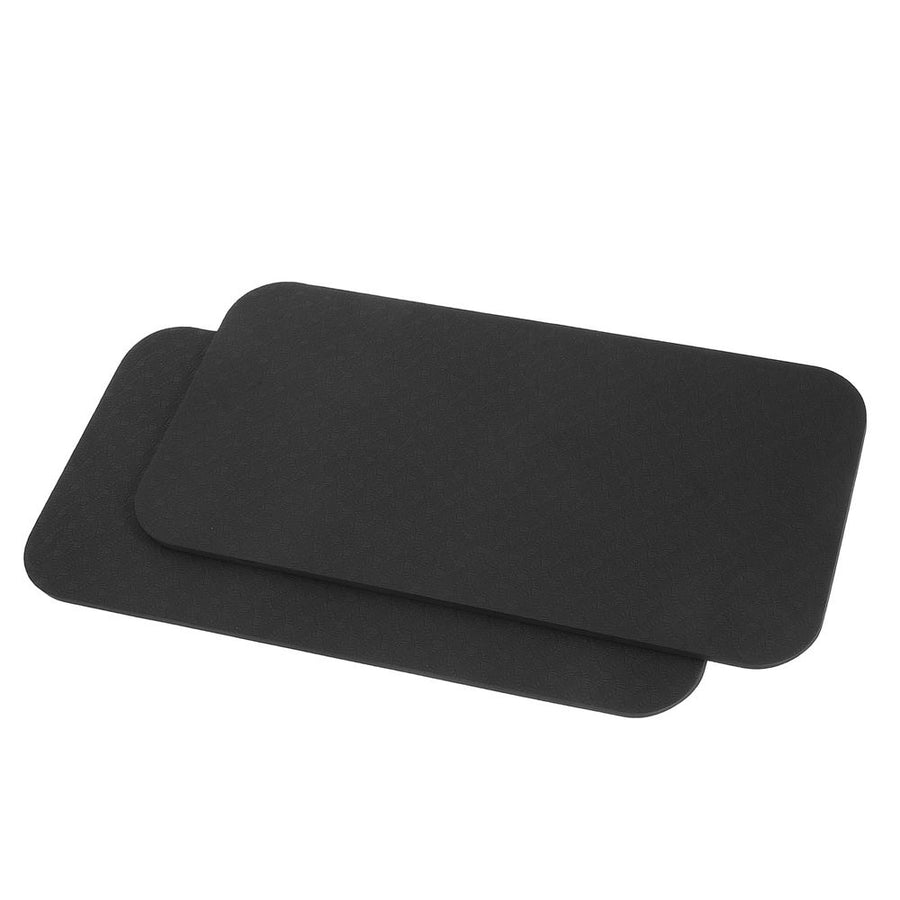 2Pcs Durable Black Kneeling Mat with Antislip Bottom for Gardening and Construction Work