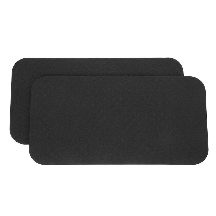 2Pcs Durable Black Kneeling Mat with Antislip Bottom for Gardening and Construction Work