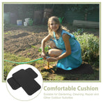 2Pcs Durable Black Kneeling Mat with Antislip Bottom for Gardening and Construction Work