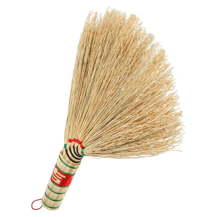 Compact Hand Broom in Light Yellow, Sorghum Bristles, Perfect for Desk Cleaning and Small Spaces