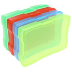 4Pcs Durable Plastic Greeting Card Box with Dividers Multipurpose Organizer