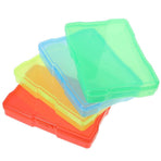 4Pcs Durable Plastic Greeting Card Box with Dividers Multipurpose Organizer