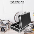 Portable Aluminum Alloy Toolbox with Handle Large Capacity Storage Organizer