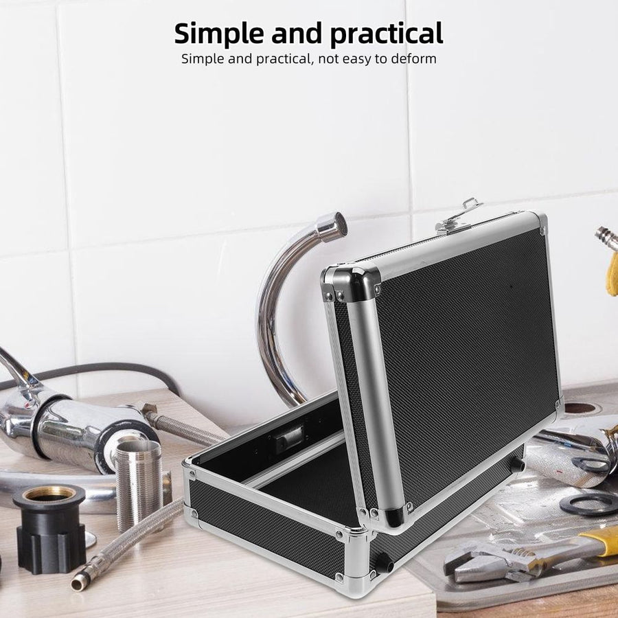 Portable Aluminum Alloy Toolbox with Handle Large Capacity Storage Organizer