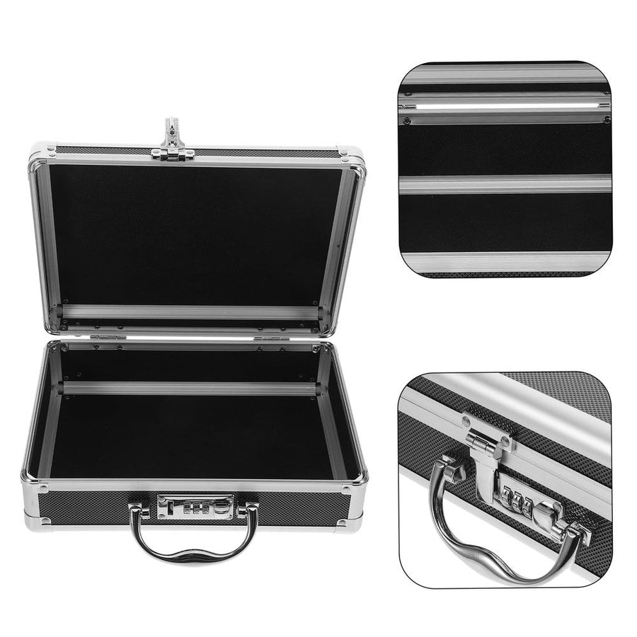 Portable Aluminum Alloy Toolbox with Handle Large Capacity Storage Organizer