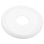 White Polyurethane Ceiling Medallion Round Plate Cover for Light Fixtures, Easy to Install, 1 Pack